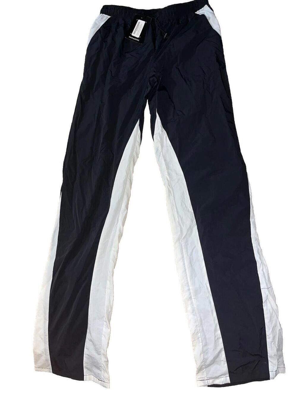Boohoo Man Large Black  White Drawstring Pants